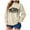 Beige, variant on TTUHYWXI Merry Sweatshirts for Women Oversized Crewneck Christmas Pullover Long Sleeve Xmas Holiday Outfits (Grey, XL)