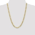thumbnail image 4 of 14K Yellow Gold Figaro Chain Styles Necklace 6.00 mm Flat 24 inch 6, 4 of 4