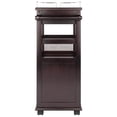 thumbnail image 5 of Winsome Jimmy Entertainment Transitional Solid Wood Bar Cart in Espresso, 5 of 12