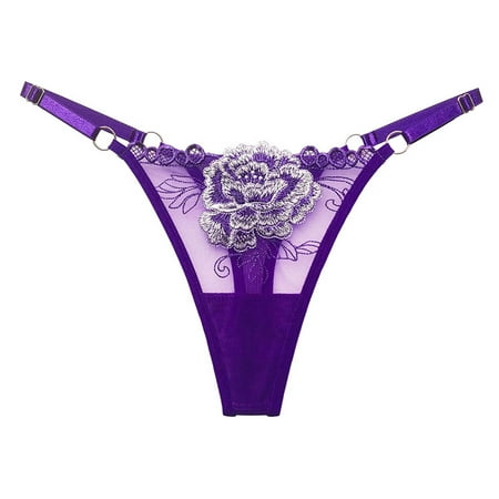 

Mackneog Women s Comfortable Rose Playful Hollowed Out Sexy Underwear Clothing Shoes & Accessories Purple