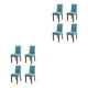 thumbnail image 3 of Injueey Funda para silla de 4 piezas para comedor - Sillas duraderas y transpirables con estilo Amplia aplicación Felpa West Lake blue lago azul del oeste 2Conjunto, 3 of 6