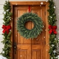 thumbnail image 6 of 23.6 Inch Artificial Christmas Wreath, Realistic Cedar Cypress Greenery with Norfolk Pine Tips, Farmhouse Style Holiday Decor for Front Door Indoor Outdoor Use, 6 of 6