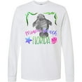 thumbnail image 3 of Inktastic Miami Beach Florida Cute Swimming Manatee Long Sleeve T-Shirt, 3 of 5