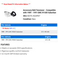thumbnail image 2 of Accessory Belt Tensioner - Compatible with 1989 - 1991 GMC R1500 Suburban 1990, 2 of 2