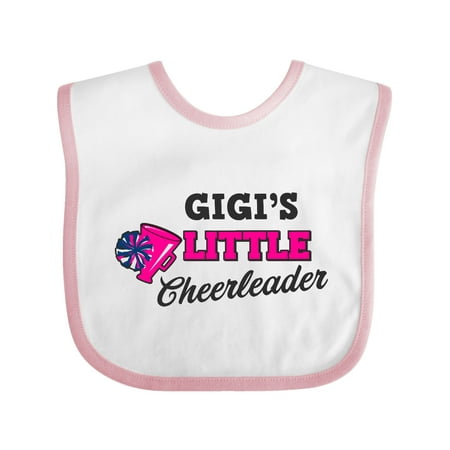 

Inktastic Gigi s Little Cheerleader with Megaphone and Pom Poms Gift Baby Girl Bib