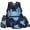 Blue Space Axolotl Cosmic, variant on Yspwyqan Galaxy Steam Train School Backpack Set for Kids, Matching Lunch Box Set 4Pcs, Lightweight Casual Bookbag Fits 13 Inch Laptop for Travel Hiking