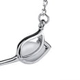 thumbnail image 4 of Collar de plata 925 con patrón de flores, cadena de clavícula decorativa para clavícula para mujeres y niñas, plata 925 dorada blanca, 4 of 5