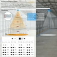 thumbnail image 4 of 4FT Tri-Level Motion Sensor LED Vapor Tight Light, IP65 IK08, 20W(2500lm)/40W(5000lm) Selectable, 5000K, 100-277V, Dimmable, Outdoor Waterproof Shop Light,Vapor Proof Lighting Fixture for Carport,FCC, 4 of 14