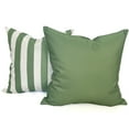 thumbnail image 2 of Ensperta Pack of 2 18x18 Outdoor Waterproof Green Throw Pillow Covers and Inserts Included Decorative Square Cushion Patio Pillows for Patio Furniture (Loden Frost), 2 of 5