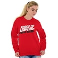 thumbnail image 4 of Force Nature Inspire Fitness Funny Unisex Plus Fleece Graphic Sweatshirt Brisco Brands 2X, 4 of 5