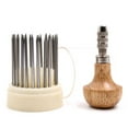 thumbnail image 1 of 1 Set Stainless Steel Graver Portable Professional Replacement Anti-corrosive Accessories Lightweight Durable Handheld Goldsmith Beader Accessories, 1 of 9