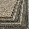 thumbnail image 4 of SAFAVIEH Courtyard Ercan Bordered Indoor/Outdoor Area Rug, Natural/Black, 9' x 9' Square, 4 of 8