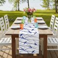 thumbnail image 4 of Table Runners 70 Inches Long Dress Scarves, Navy Blue Branches Birds Farmhouse Coffee/Dining/Kitchen Table Decor, Holiday Table Runner, Abstract Forest Silhouettes 13x70 Inch, 4 of 9
