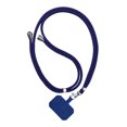 thumbnail image 1 of Sywqhk Correa universal para teléfono con cordón para teléfono móvil (tela curada azul oscuro + cuerda suave), 1 of 9