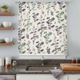 thumbnail image 5 of Green Grey Botanical Sheer Curtains 54 Inches Long, Rustic Country Spring Floral Summer Leaf Light Filering Curtains, Breathable Simi Curtain Privacy Drapes for Kitchen Bathroom Window Treatment, 5 of 9