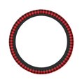 thumbnail image 1 of Fotbe Buffalo Plaid Red Black Funda para Volante Universal de 15 pulgadas, Accesorios para Auto para Hombre y Mujer, Protector de Volante Cómodo para SUV y Sedán, 1 of 6