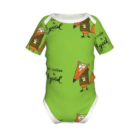 

Yiaed Drink Coffee And Do Good Print Infant Climbing Short Sleeve Onesie One-Piece Baby Bodysuit Clothes 0-12 Months -18 Months