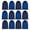 12 Pack Marled Navy and Royal Blue, variant on Wholesale Hoodie Sweatshirts, Men Womens Unisex Hoodies Cotton Blend, Bulk Adults Sweatshirt, Homeless Donation 12 PACK SIZE 2XL