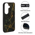 thumbnail image 2 of WIRESTER Shockproof Soft Rubber Cover Case for Samsung Galaxy S26+ / S26 Plus 6.7" 2026, Black Marble Gold Veins, 2 of 5