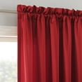 thumbnail image 2 of Sun Zero Kylee 1-Piece Room Darkening Rod Pocket Curtain Panel, 54"X63", Holiday Red, 2 of 8