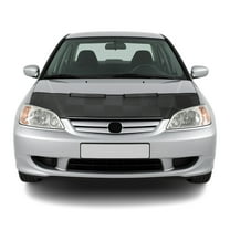 OMAC Car Bonnet Mask Hood Bra for Honda Civic 2001-2005 Sedan Black Chequered 1 Pc