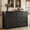 Black-6 Drawers, variant on 6-Drawer Dresser, 47" Wide Chest of Drawers with Metal Handles, Modern Storage Organizer Sturdy Wood Chest of Drawers for Bedroom, Living Room, Hallway, Office, Entryway, Black