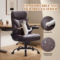 thumbnail image 5 of TROPOW Computer Gaming Chair with Foot Rest, Ergonomic High Back Heavy Duty Task Desk Office Chairs with Wheels, Flip-Up Arms, Adjustable Height, PU Leather, 500LBS Capacity, 5 of 8