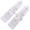 thumbnail image 5 of Nuevos accesorios de boda sin dedos, guantes de encaje con lentejuelas y diamantes de imitación para boda, guantes con encaje bordado con forma de palo y diamantes, guantes sin dedos con encaje hueco, 5 of 5