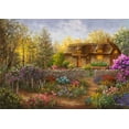 thumbnail image 2 of Boehme, Nicky 24x18 Black Ornate Wood Framed with Double Matting Museum Art Print Titled - Cottage Garden in Full Bloom, 2 of 4