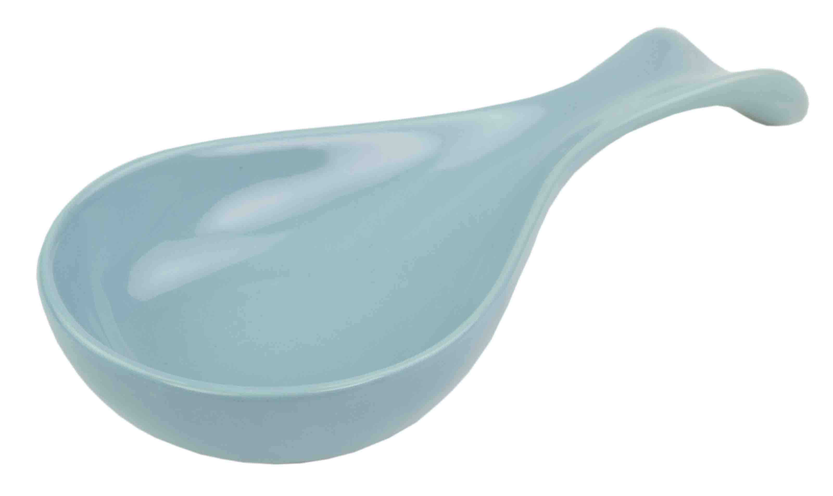 Home Basics Ceramic Spoon Rest, Turquoise