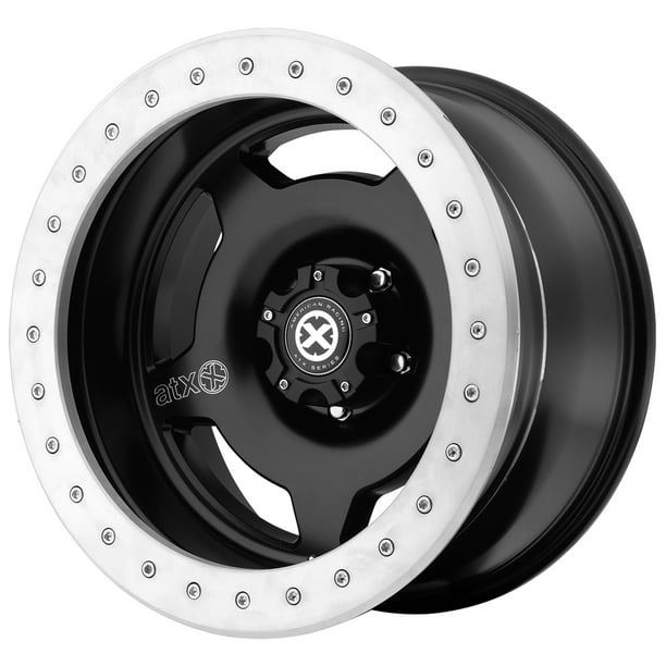 17" Inch 17x9 ATX AX756 Slab 8x165.1(8x6.5") 38mm Satin Black Wheel
