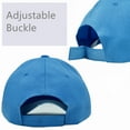 thumbnail image 3 of Glory Max Plain Solid Baseball Cap Sun Visor Adjustable Ball Hat Baby Blue, 3 of 5