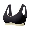 thumbnail image 4 of vigerkar Sports Bras for Women High Impact Padded Bra Wirefree Bralette Seamless Bra Workout Vest Bra Black, L, 4 of 6