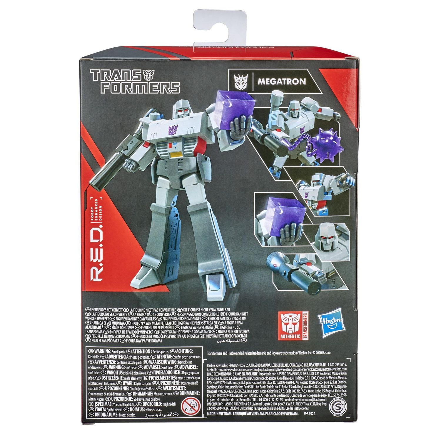 Transformers R.E.D. [Robot Enhanced Design] The Transformers G1 Megatron, Non-Converting Figure - Ages 8 and Up, 6-inch