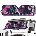thumbnail image 2 of Yuyamidu Camo Hunting Pink Wood Windshield Sun Shade for 2007-2023 Wrangler Rubicon Sahara TJ JK JKU 2 & 4 Door-Blocks UV Rays Sun Visor Keep Your Vehicle Cool, 2 of 7
