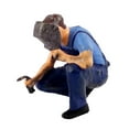 thumbnail image 2 of Figuras de reparador de Tiny People a escala 1/64, figuras para juego de rol para maquetas de trenes y vías. Azul de soldadura, 2 of 8