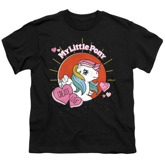My Little Pony Retro Create Love S/S Youth 18/1 T-Shirt Black
