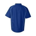 thumbnail image 3 of Rawlings Adult Quarter-Zip Short Sleeve Dobby Jacket With Piping Rp9702, 3 of 5