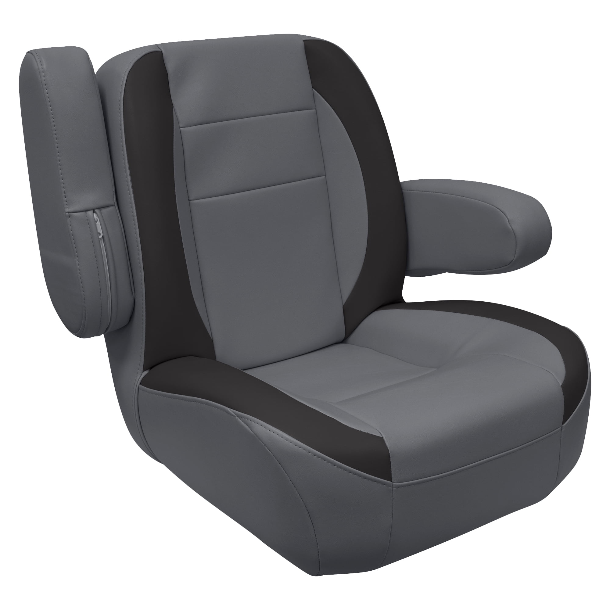 Wise 3127-1890 Pontoon Helm Seat - Back Design - Arm Rests