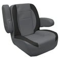 thumbnail image 3 of Wise 3127-1890 Premier Series Mid Back Pontoon Helm with Flip Up Arm Rests, Slate / Dark Neutral, 3 of 6