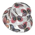 thumbnail image 3 of Easygdp Vintage Butterflies Double-Sided Reflective Fisherman Hat,Sun Visor,Casual Hat,Fluorescent Hat,Suitable For Outdoor And Night Walking,Unisex, 3 of 9