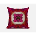 thumbnail image 2 of Amrita Sen CAPL512FSDS-ZP-18x18 Pastel Floral Squares Suede Zippered Pillow with Insert Hot Pink, 2 of 3