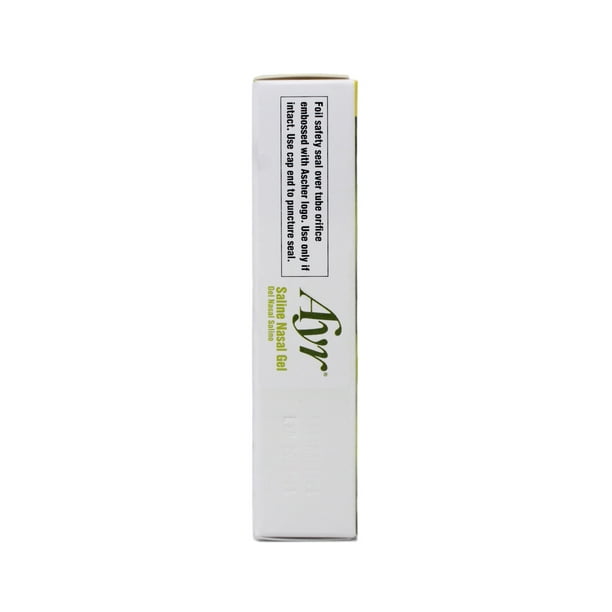 Ayr Saline Nasal Gel, With Soothing Aloe, 0.5 Ounce Tube - Walmart