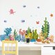 thumbnail image 1 of Calcomanía de pared submarina, decoración de vida marina, dormitorio infantil, sala de juegos, baño, sala de estar, 1 of 5