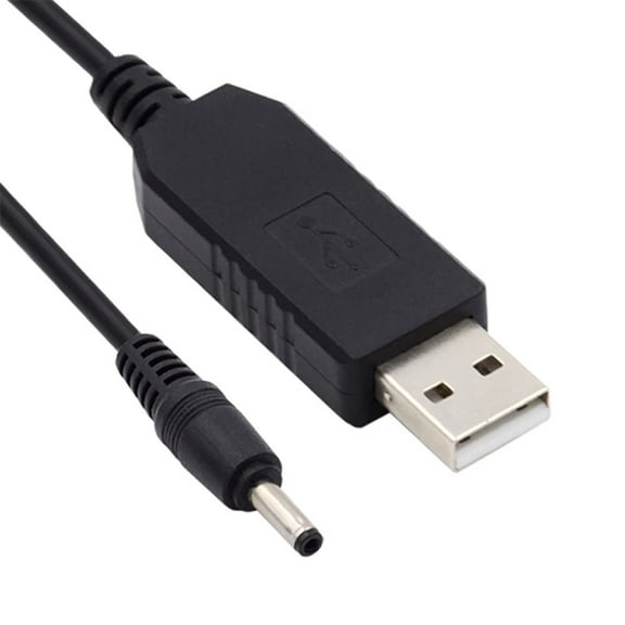JSER USB 2.0 Type-A DC 5V to DC 12V 3.5x1.3mm Voltage Riser Boost Power Plug Barrel Connector Cable 100cm