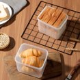 thumbnail image 4 of Airtight Bread Storage Container for Kitchen Countertops - Reusable Plastic Food Keeper with Clear Visibility (24x15cm Freshness Organizer), 4 of 7