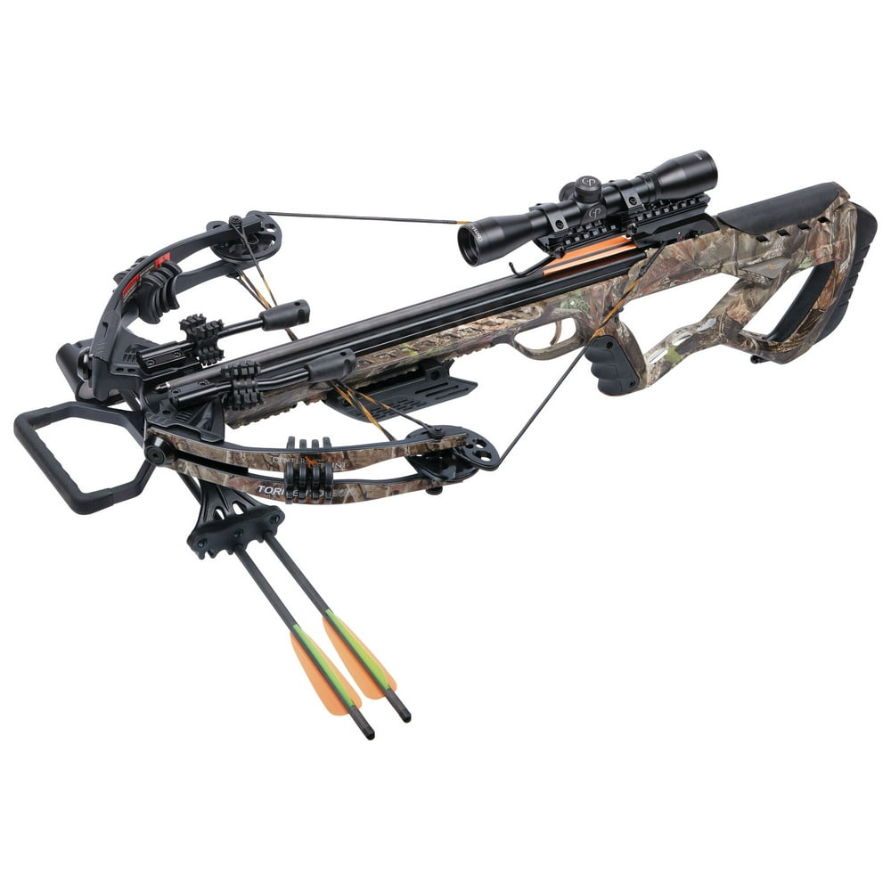 CenterPoint Tormentor Whisper 380 Crossbow Camo, Hunt and Scout ...