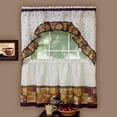 thumbnail image 3 of Achim Kitchen Curtain and Swag Set, Coffee, 36" x 57", 3 of 5
