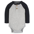 thumbnail image 3 of Gerber Pañalero Manga Larga Pack 2 Piezas Body Gris Rojo Bebé body, 3 of 5