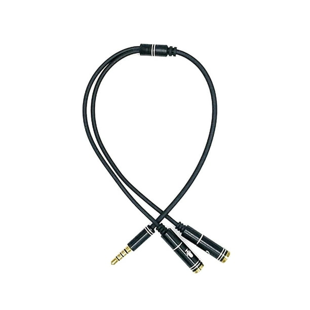 Auriculares Splitter Adaptador 3.5mm Jack Separado Auriculares y Mic Adaptador de Enchufe 3.5mm Combo Audio Adaptador